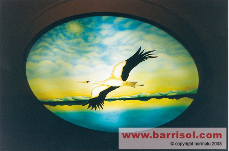 Barrisol painted deco